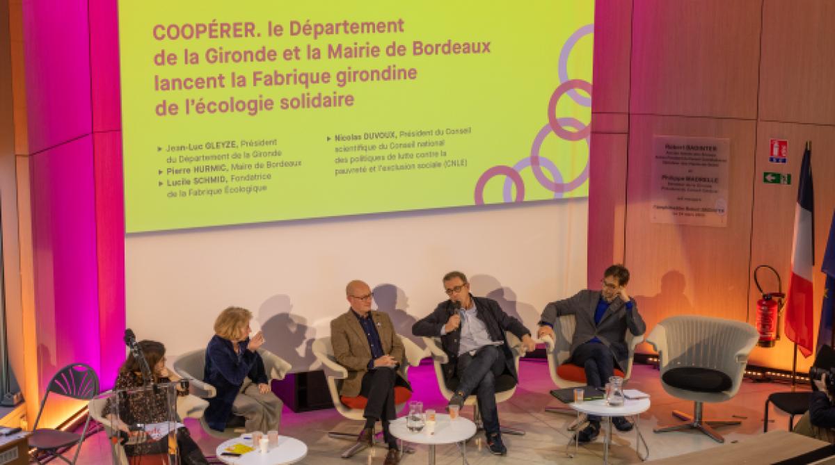 Coopérer, le Département de la Gironde et la Mairie de Bordeaux lancent La Fabrique girondine de l'écologie solidaire